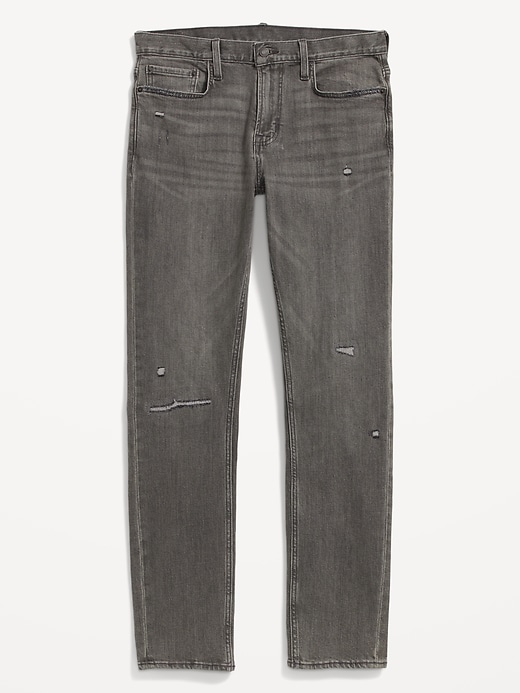 Image number 4 showing, Slim Built-In Flex Ripped Gray Jeans