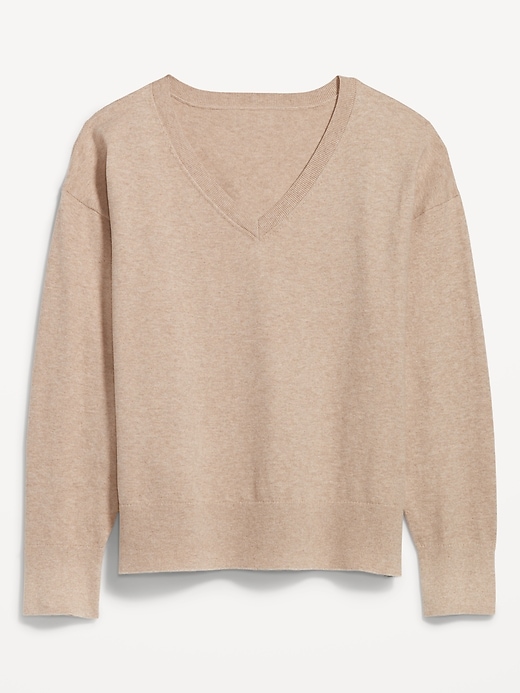 Image number 4 showing, SoSoft Lite Loose V-Neck Sweater