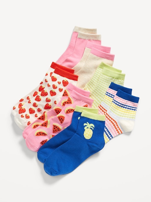 View large product image 1 of 1. Quarter-Crew Socks 7-Pack for Girls