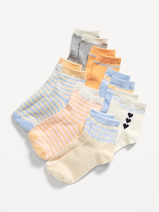 View large product image 1 of 1. Quarter-Crew Socks 7-Pack for Girls