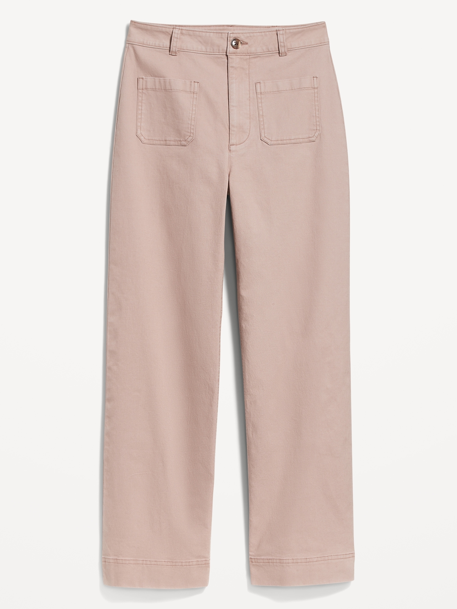 Old Navy Women's High-Waisted Cropped Linen Pants Mollusk Muted Pink Size  4X