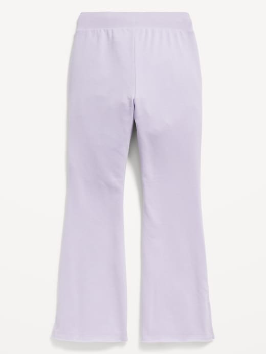 View large product image 2 of 2. French-Terry Side-Slit Flare Sweatpants for Girls
