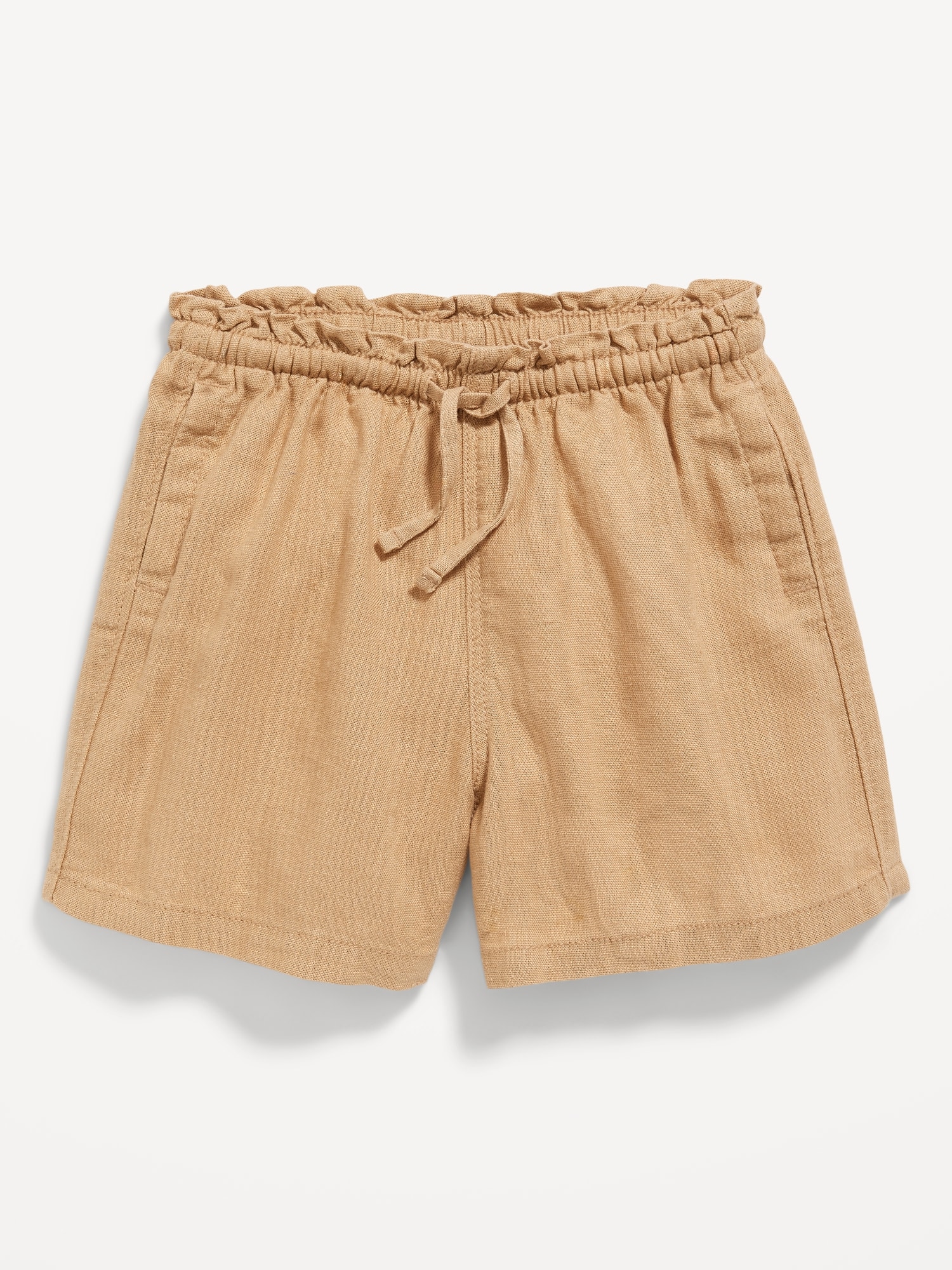 Old Navy Maternity Rollover-Waist Linen Blend Shorts -- 3.5-inch