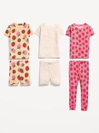 View large product image 3 of 3. Unisex Snug-Fit 6-Piece Pajama Set for Toddler & Baby