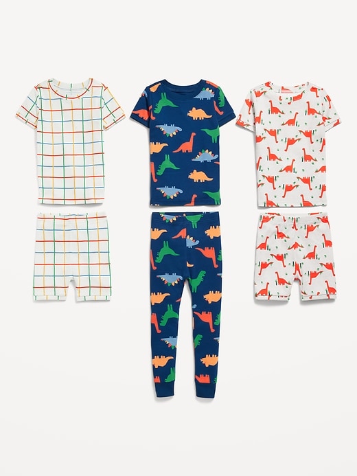 View large product image 2 of 2. Unisex Snug-Fit 6-Piece Pajama Set for Toddler & Baby