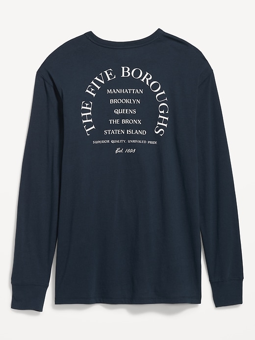Image number 4 showing, Soft-Washed Long-Sleeve Graphic T-Shirt