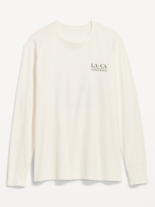 Image number 1 showing, Soft-Washed Long-Sleeve Graphic T-Shirt