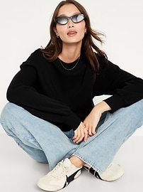 Image number 3 showing, SoComfy Drop-Shoulder Crew-Neck Sweatshirt