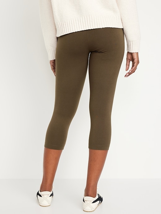 View large product image 2 of 6. High-Waisted Crop Leggings