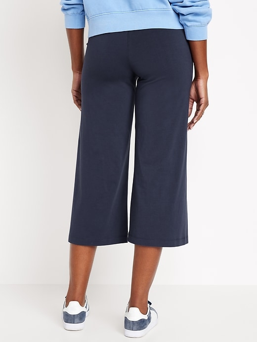 Image number 7 showing, High-Waisted Wide Leg Cropped Leggings