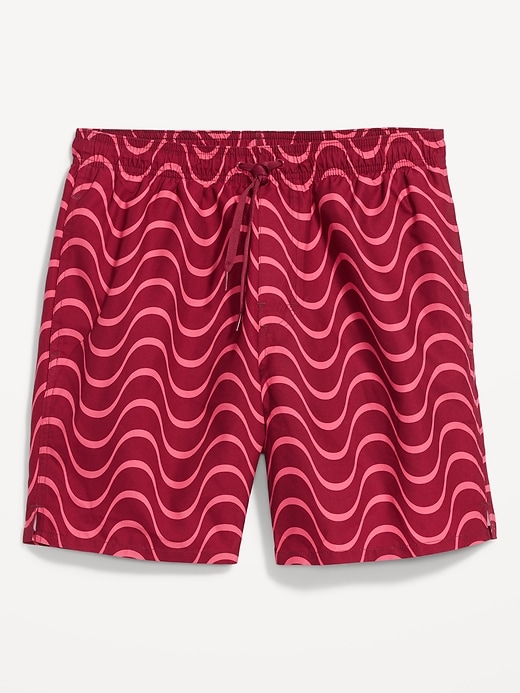 Image number 3 showing, Printed Swim Trunks -- 7-inch inseam