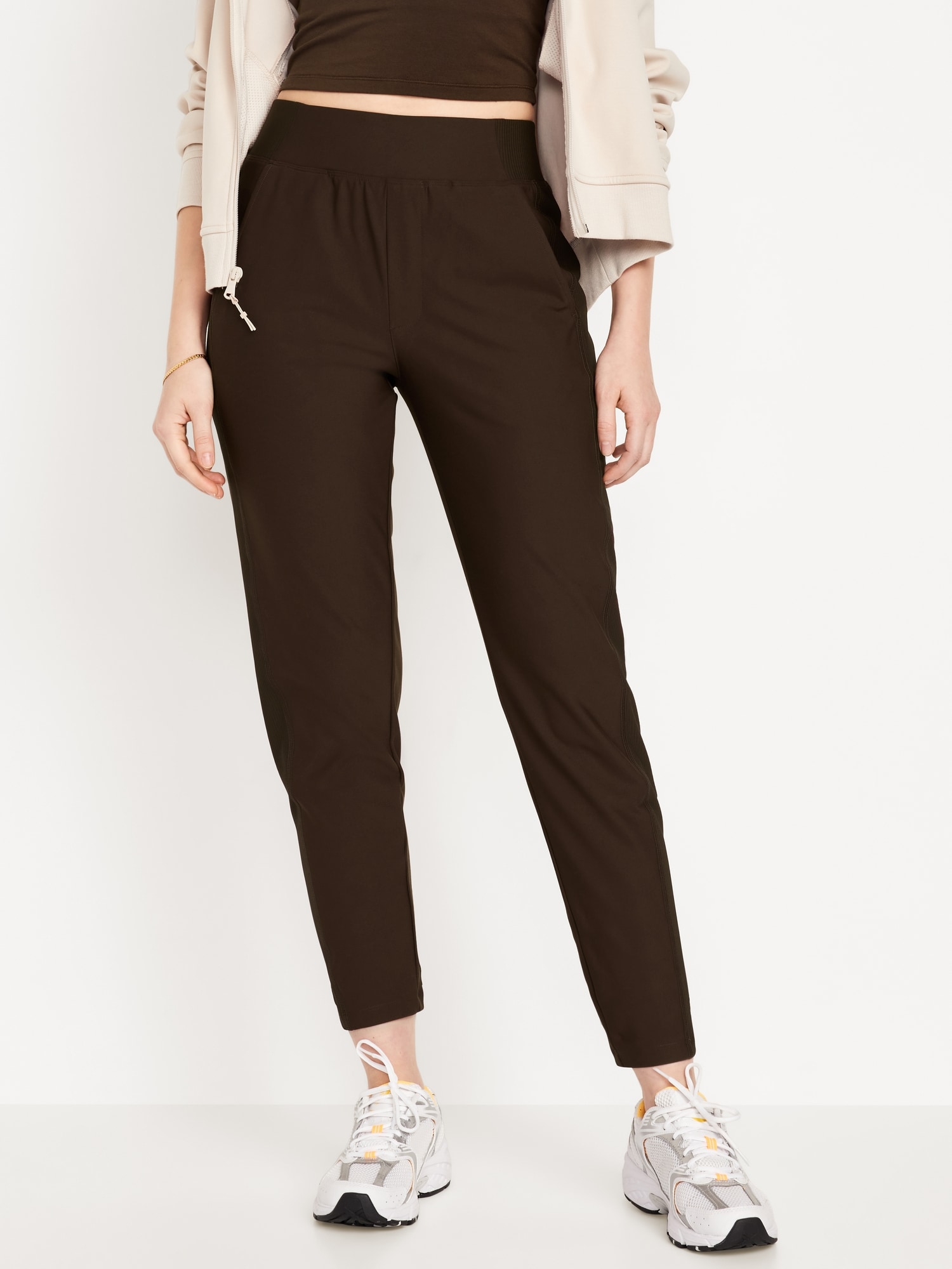 Denim & Co. Active French Terry Ankle Length Ruched Pants 