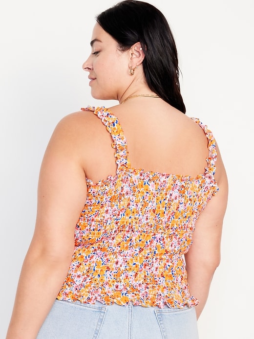 Image number 8 showing, Fitted Smocked Tank Top