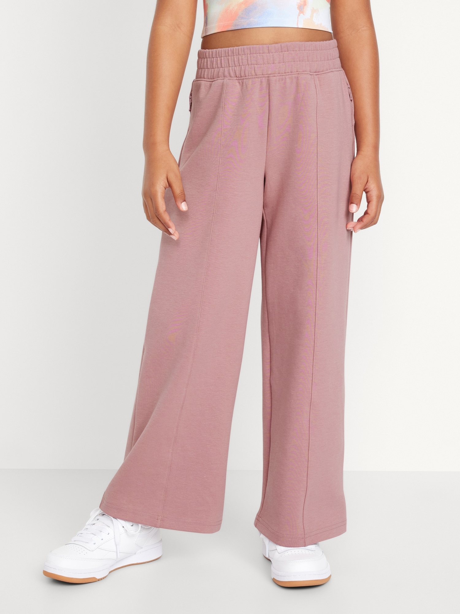 Pink Republic Womens Size XL Dusty Rose Pink Ribbed Velvet Jogger Lounge  Pants 