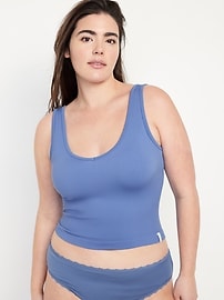 View large product image 5 of 6. Rib-Knit Seamless Tank Top