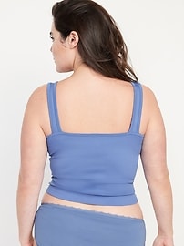 View large product image 6 of 6. Rib-Knit Seamless Tank Top