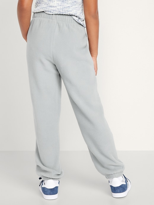 View large product image 2 of 4. High-Waisted Microfleece Jogger Sweatpants for Girls