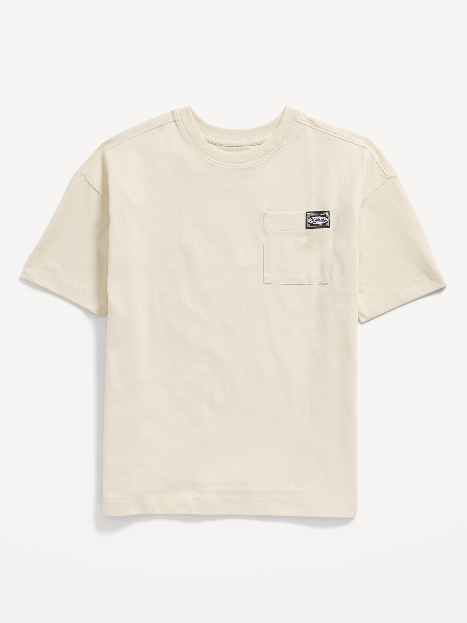 Oversized Short-Sleeve Graphic Pocket T-Shirt for Boys