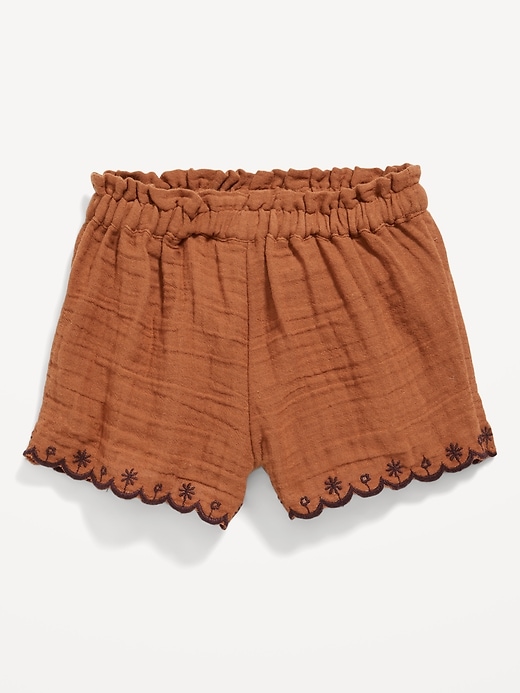 View large product image 1 of 2. Scallop-Trim Shorts for Baby