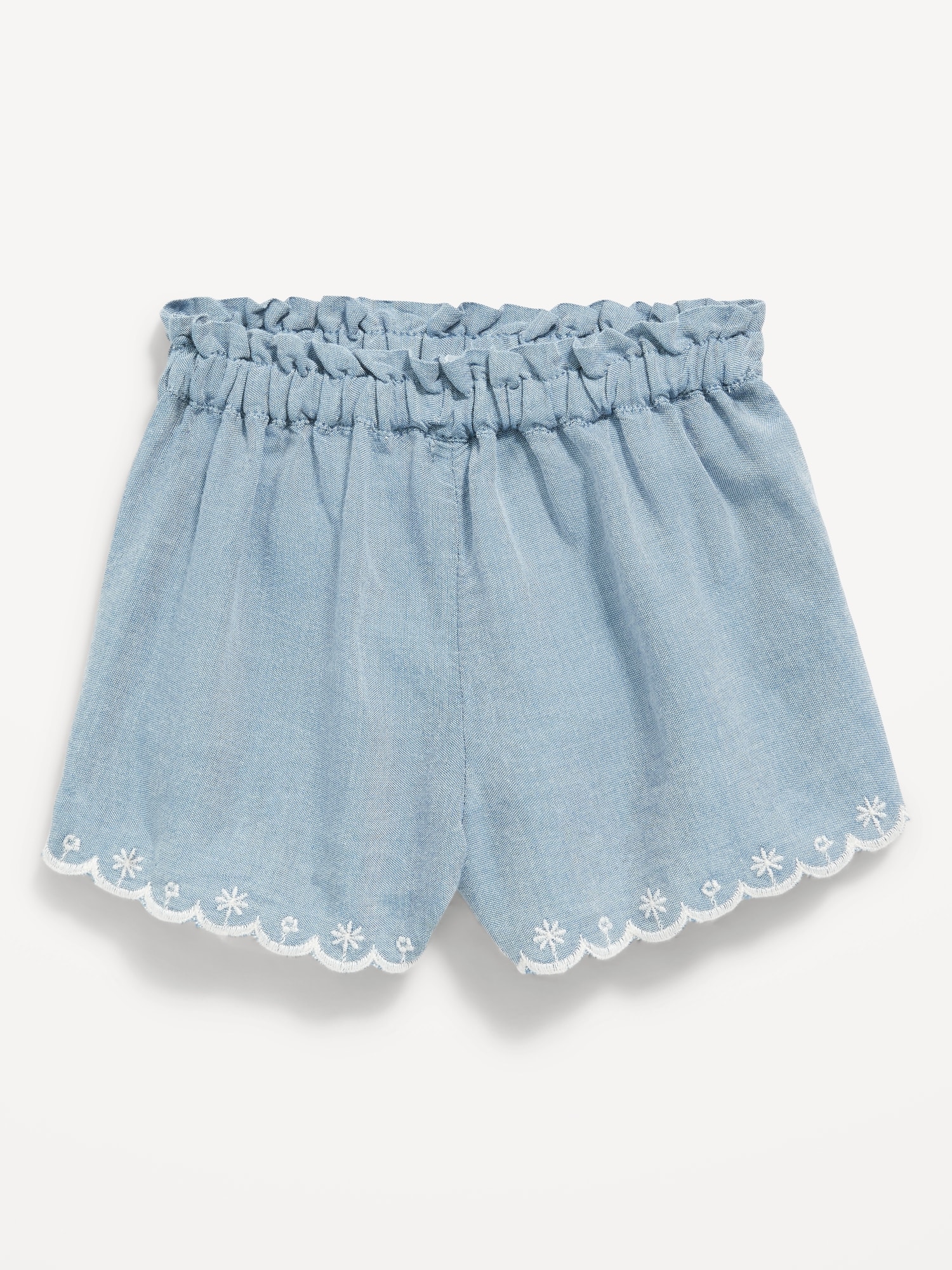 Scallop-Trim Shorts for Baby