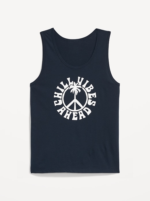 View large product image 1 of 1. Soft-Washed Graphic Tank Top