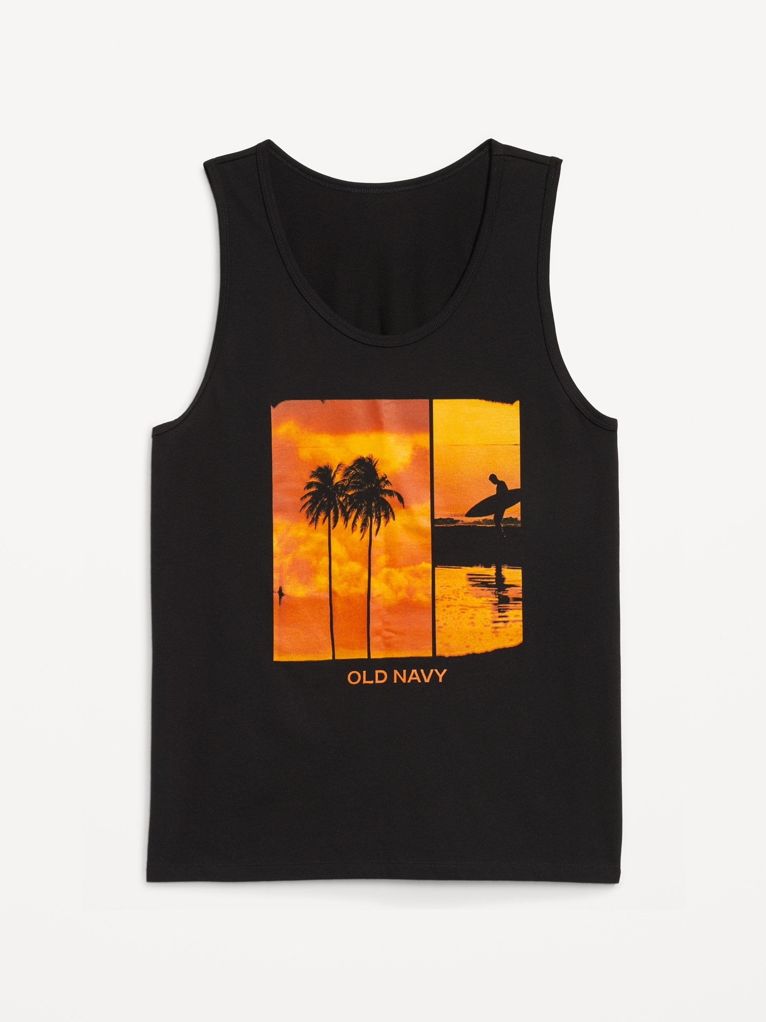 Soft-Washed Logo Graphic Tank Top