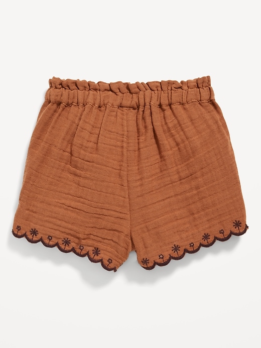 View large product image 2 of 2. Scallop-Trim Shorts for Baby