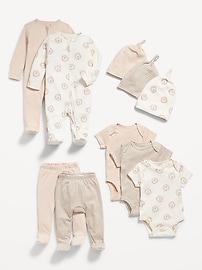 Image number 1 showing, Unisex 10-Piece Layette Set for Baby