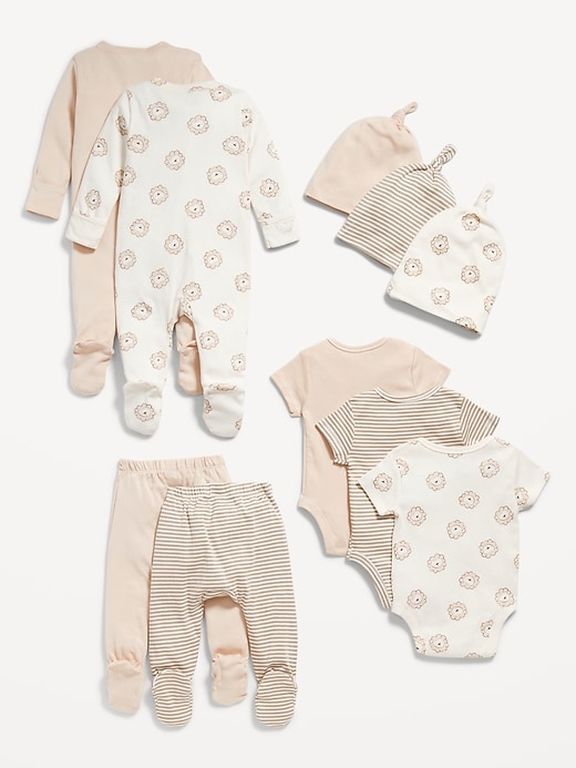 View large product image 2 of 2. Unisex 10-Piece Layette Set for Baby