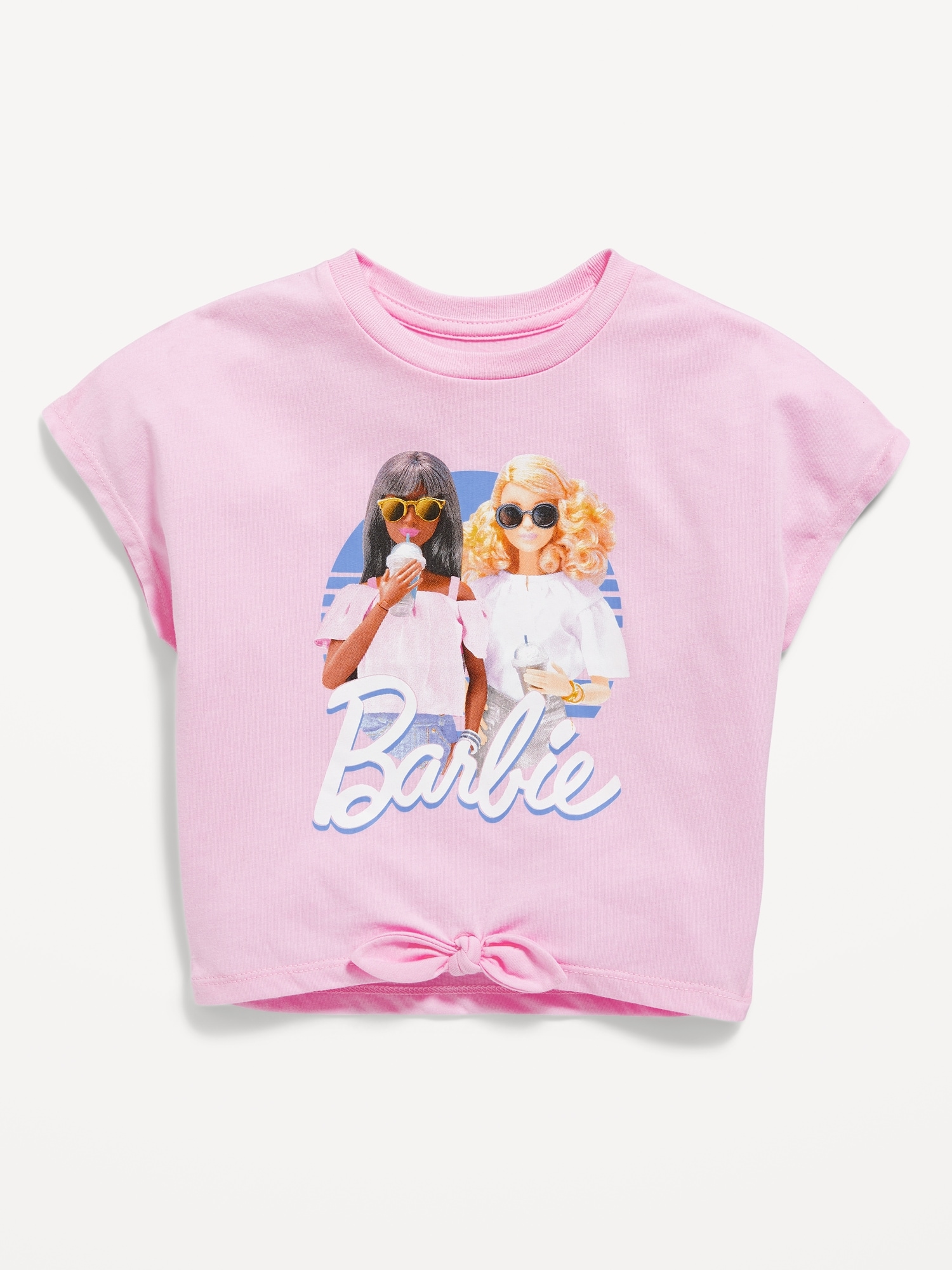 Barbie Graphic Tie-Knot T-Shirt for Toddler Girls