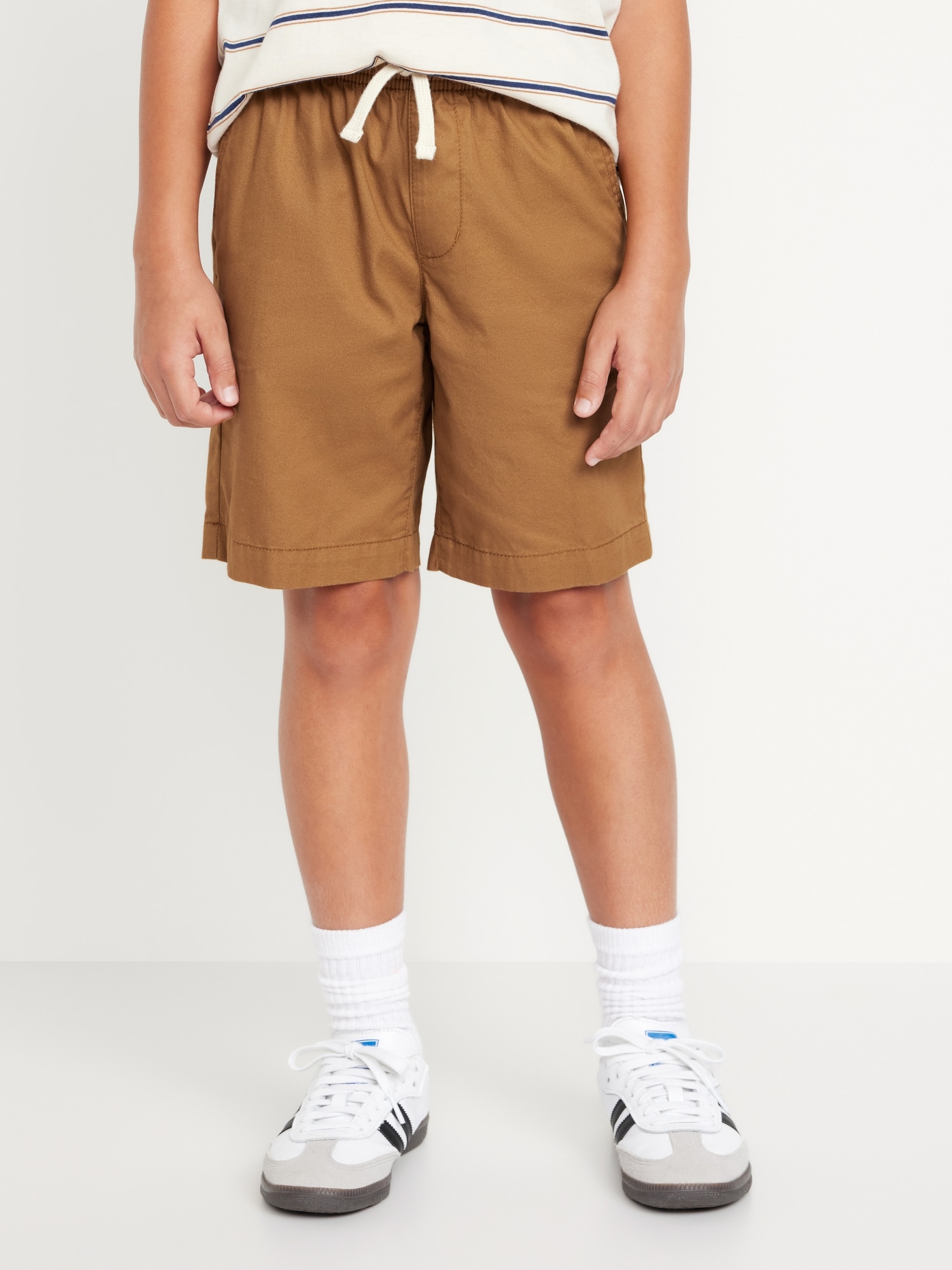 Baby Boy Solid Ribbed Shorts with Pocket