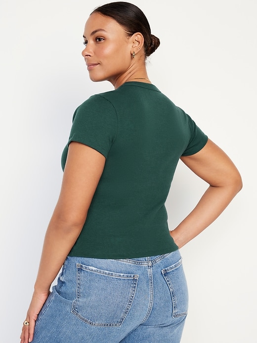 Navy for | Women Old T-Shirt Snug Cropped