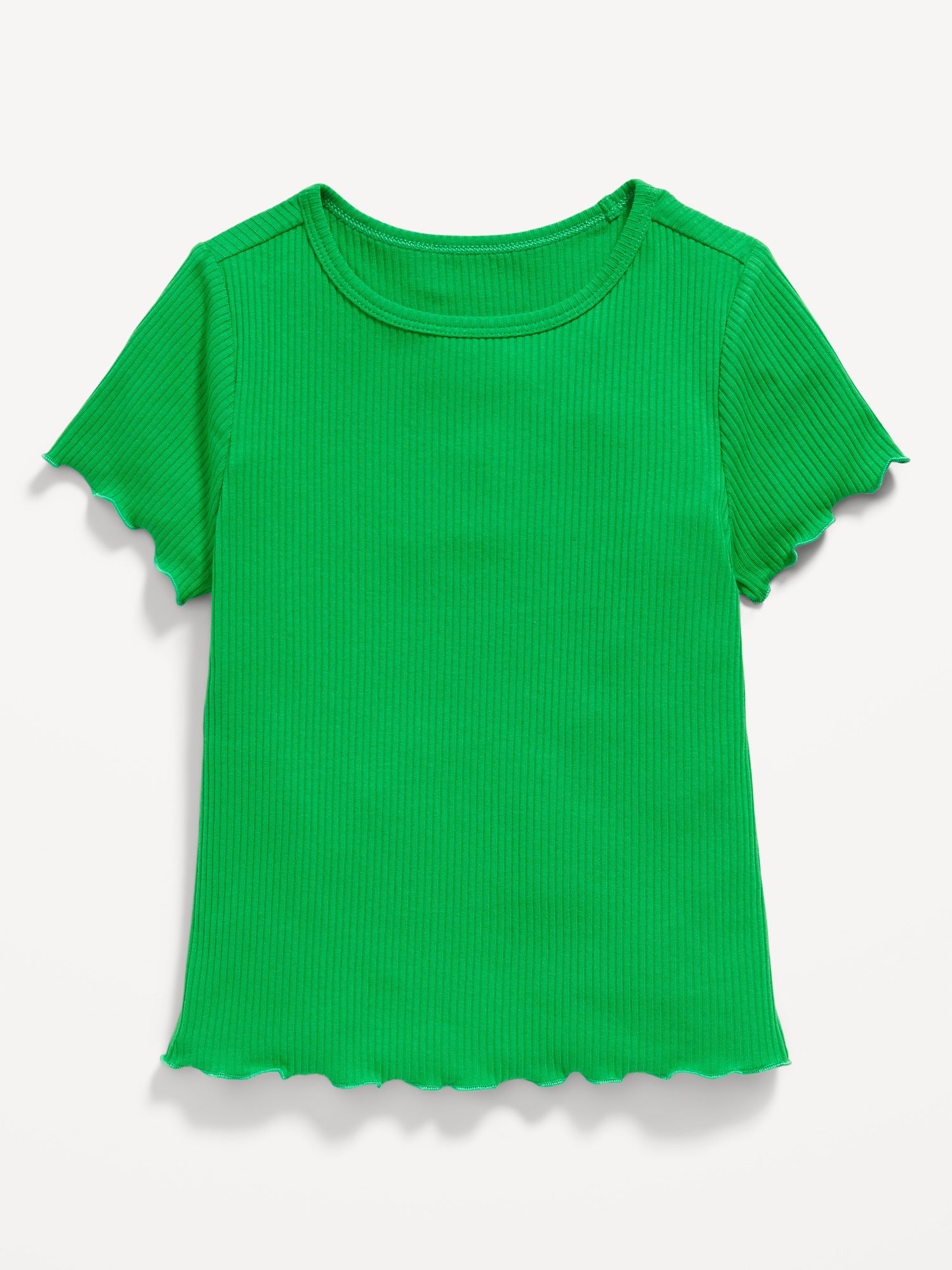 Toddler Lettuce Edge Short-Sleeve Top (3-5y) - 2 Colors
