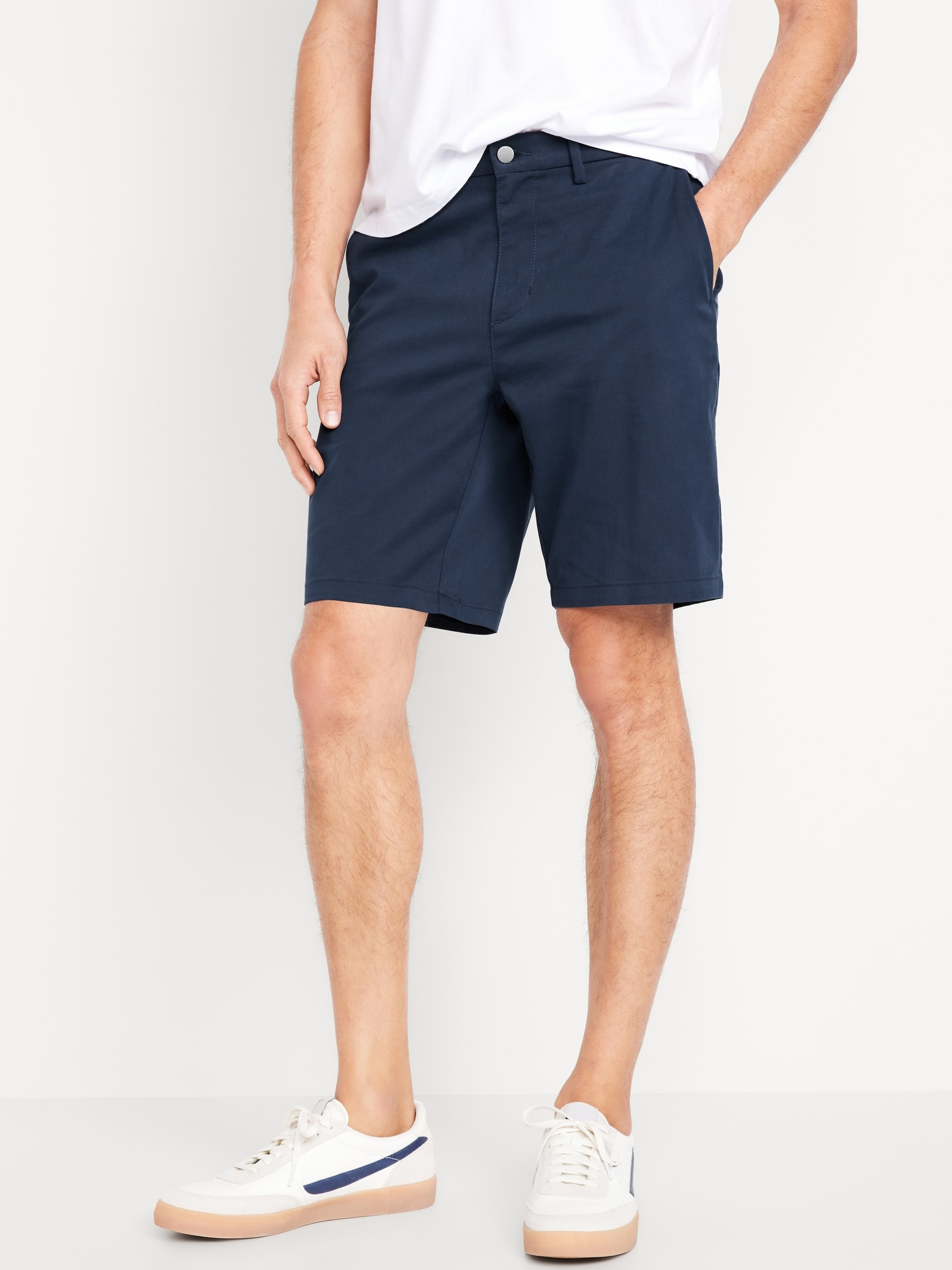 Slim Built-In Flex Chino Shorts -- 9-inch inseam