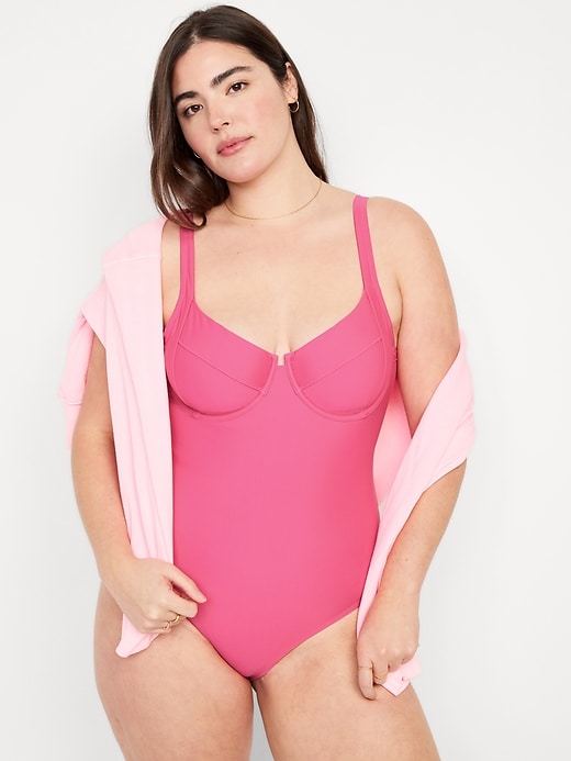 Image number 3 showing, Underwire One-Piece Swimsuit