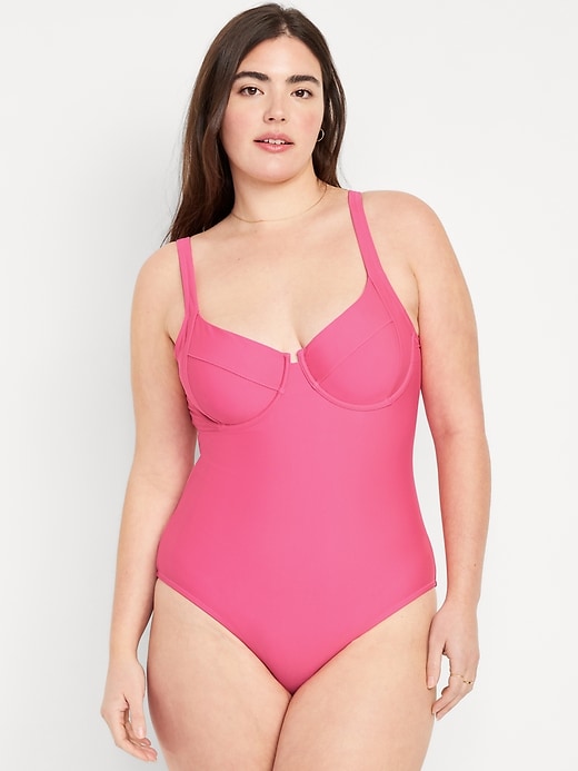 Image number 5 showing, Underwire One-Piece Swimsuit