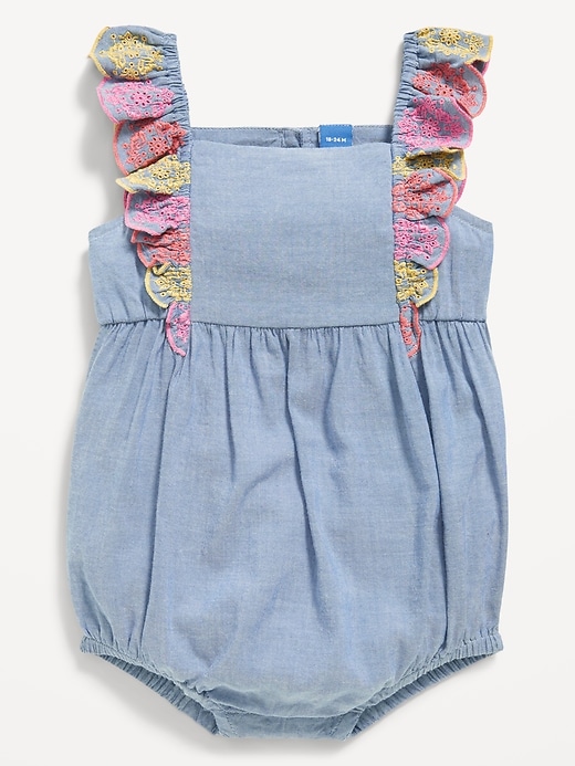 View large product image 1 of 2. Ruffled One-Piece Romper for Baby