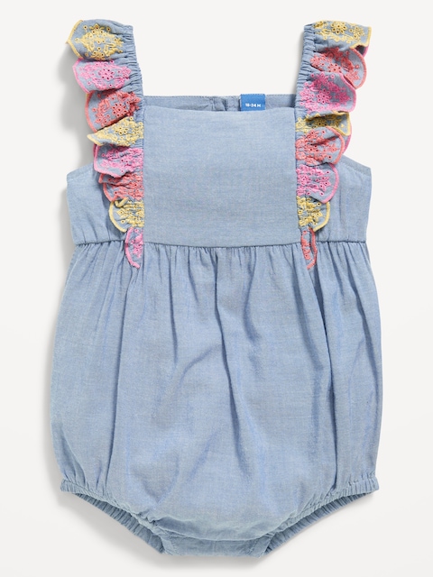 Ruffled One-Piece Romper for Baby