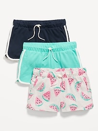 View large product image 3 of 3. Dolphin-Hem Cheer Shorts Variety 3-Pack for Girls
