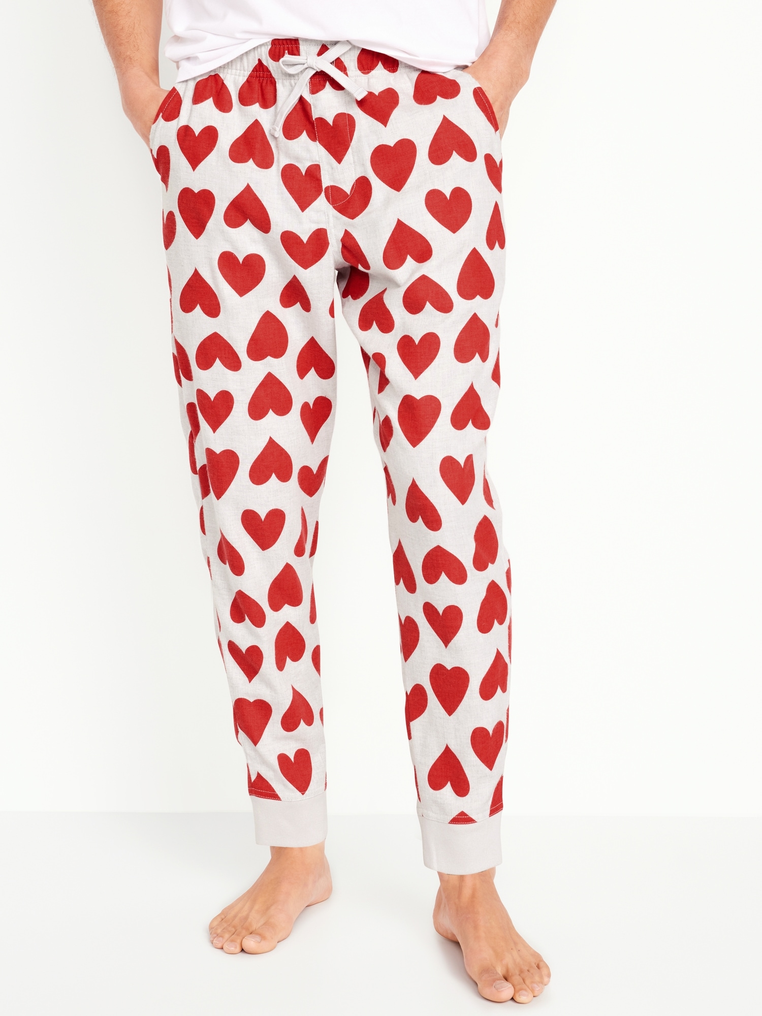 Matching Printed Flannel Jogger Pajama Pants