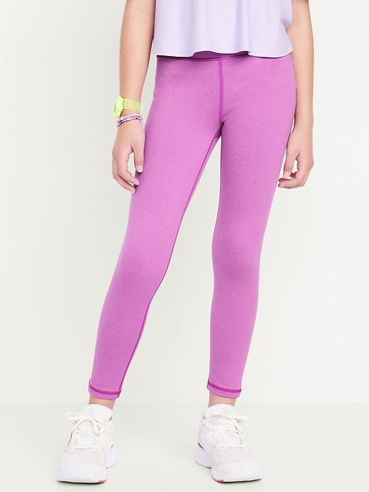 View large product image 1 of 4. High-Waisted PowerPress 7/8-Length Leggings for Girls