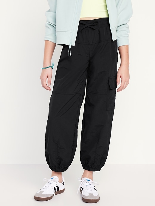 View large product image 1 of 4. High-Waisted Cargo Performance Pants for Girls