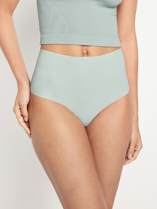 View large product image 1 of 6. High-Waisted No-Show Bikini Underwear