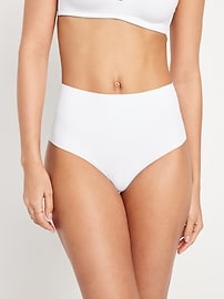 Image number 1 showing, High-Waisted No-Show Brief Underwear