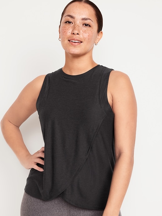 Image number 1 showing, Maternity Sleeveless Cloud 94 Soft Wrap Top