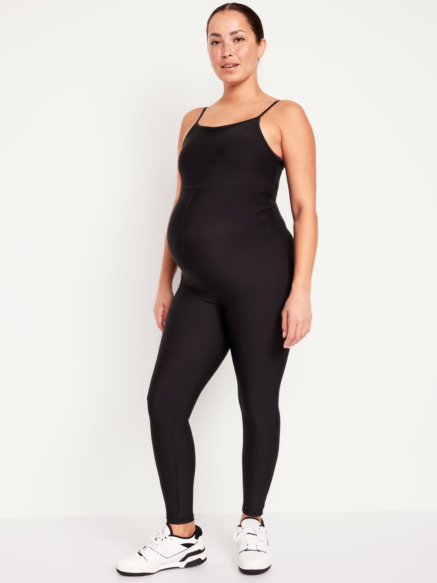 Lataly Women's Maternity Bodysuit Pregnancy Jumpsuit Romper Shapewear Tank  Top Leggings