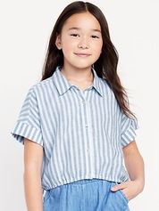 Las mejores ofertas en Manga corta Amarillo Old Navy Girls Tops, camisas y  camisetas para Niñas