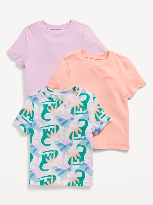 View large product image 1 of 3. Unisex Solid T-Shirt 3-Pack for Toddler