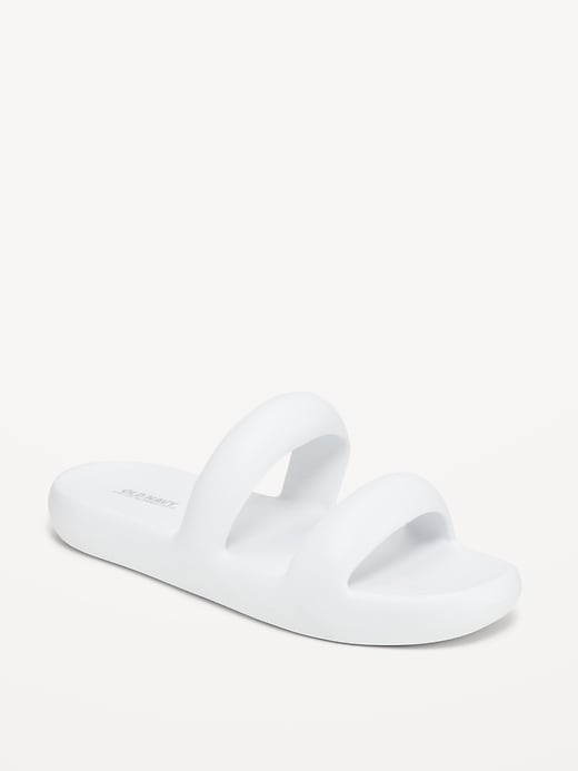 Image number 1 showing, Double-Strap Puff Slide Sandals