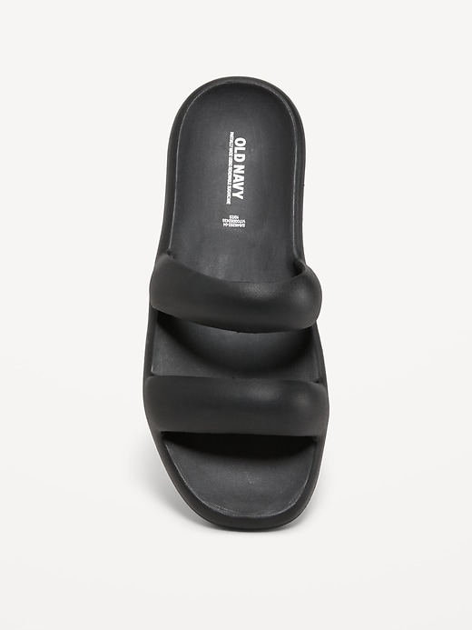 Image number 2 showing, Double-Strap Puff Slide Sandals